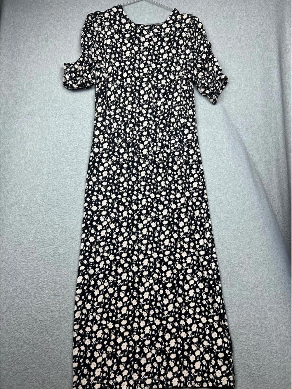 Free People Size M Floral Midi Dress Cottagecore Prairie Boho Chic